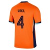 Original Trikotsatz Niederlande Virgil 4 Heimtrikot EURO 2024 Für Kinder